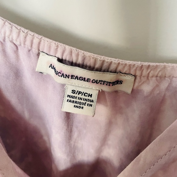 American Eagle Tie Dye Cold Shoulder Romper - Picture 6 of 8
